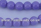 CGL800 10PCS 16 inches 4mm round heated glass pearl beads wholesale