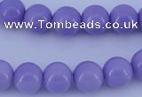 CGL802 10PCS 16 inches 8mm round heated glass pearl beads wholesale