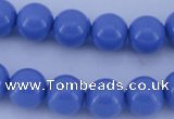 CGL806 10PCS 16 inches 4mm round heated glass pearl beads wholesale