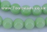 CGL818 10PCS 16 inches 4mm round heated glass pearl beads wholesale