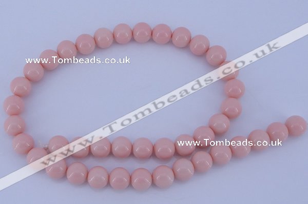 CGL830 10PCS 16 inches 4mm round heated glass pearl beads wholesale