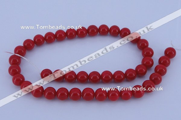 CGL848 10PCS 16 inches 4mm round heated glass pearl beads wholesale