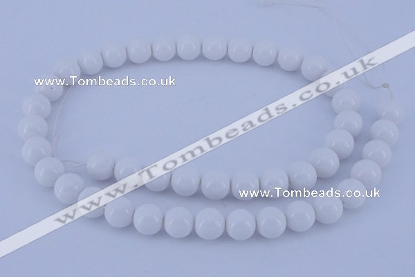 CGL854 10PCS 16 inches 4mm round heated glass pearl beads wholesale