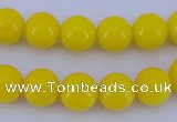 CGL862 10PCS 16 inches 8mm round heated glass pearl beads wholesale