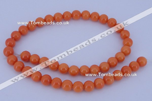 CGL868 10PCS 16 inches 8mm round heated glass pearl beads wholesale