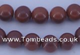 CGL886 10PCS 16 inches 8mm round heated glass pearl beads wholesale