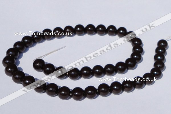 CGL896 10PCS 16 inches 4mm round heated glass pearl beads wholesale