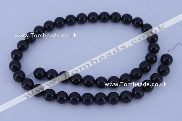 CGL902 10PCS 16 inches 4mm round heated glass pearl beads wholesale