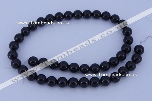 CGL904 10PCS 16 inches 8mm round heated glass pearl beads wholesale