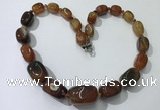 CGN102 20 inches 10*15mm - 20*30mm nuggets agate gemstone necklaces