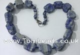 CGN149 19.5 inches 10*14mm - 20*30mm nuggets lapis lazuli necklaces