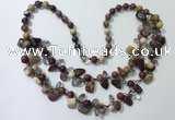 CGN531 19.5 inches chinese crystal & mookaite beaded necklaces