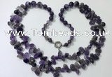 CGN538 27 inches fashion amethyst gemstone beaded necklaces