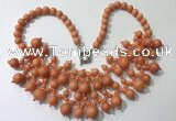 CGN558 19.5 inches stylish 4mm - 12mm candy jade beaded necklaces