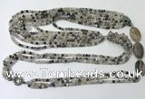 CGN850 30 inches trendy Montana agate long beaded necklaces