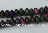 CGO21 15.5 inches 5*8mm rondelle gold multi-color stone beads