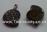CGP1560 30*36mm - 35*45mm ammonite pendants wholesale