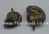 CGP1561 20*28mm - 25*35mm ammonite pendants wholesale