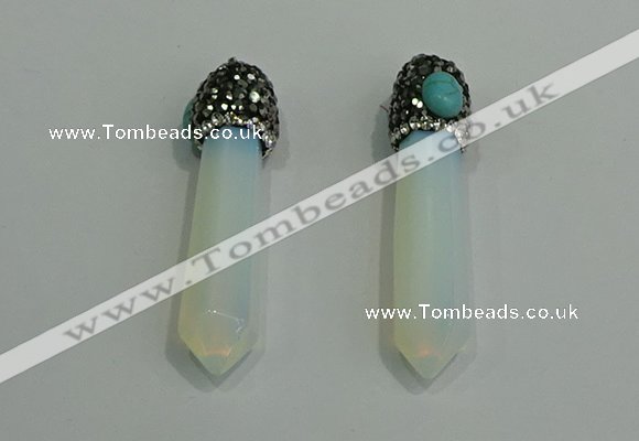 CGP185 10*55mm sticks opal pendants wholesale
