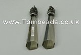 CGP251 15*65mm sticks crystal glass pendants wholesale