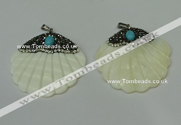 CGP295 45*48mm pearl shell pendants wholesale