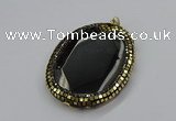 CGP3071 50*65mm - 55*70mm freeform agate gemstone pendants
