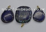 CGP3147 35*45mm - 45*60mm freeform lapis lazuli pendants