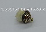 CGP3191 20*30mm - 25*40mm nuggets plated druzy quartz pendants