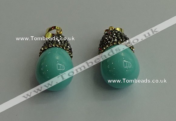 CGP324 15*25mm - 15*30mm teardrop pearl shell pendants wholesale