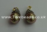 CGP326 15*25mm - 15*30mm teardrop pearl shell pendants wholesale