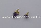 CGP3266 8*12mm - 10*14mm faceted nuggets amethyst pendants