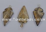 CGP3289 25*55mm - 28*55mm arrowhead agate pendants wholesale