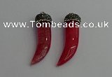 CGP333 10*45mm - 12*50mm oxhorn agate pendants wholesale