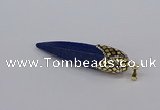 CGP3361 15*50mm - 16*65mm sticks lapis lazuli gemstone pendants