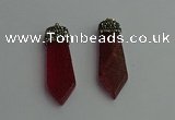 CGP342 12*50mm - 15*55mm arrowhead agate pendants wholesale