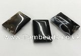 CGP3525 30*45mm rectangle sakura agate slab pendants