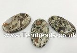 CGP3535 32*55mm - 35*58mm oval ocean agate slab pendants