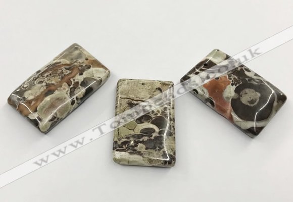 CGP3538 28*42mm - 32*48mm rectangle ocean agate slab pendants