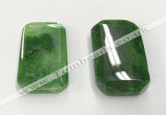 CGP3600 35*55mm faceted octagonal agate pendants wholesale