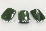 CGP3607 32*45mm faceted rectangle candy jade pendants wholesale