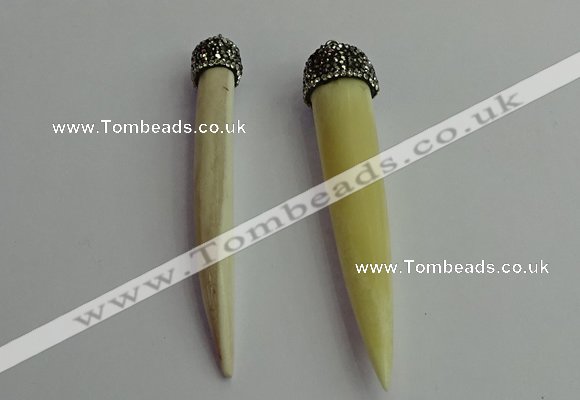 CGP390 12*75mm - 15*80mm horn bone pendants wholesale