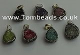 CGP476 15*20mm teardrop crystal glass pendants wholesale