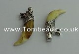 CGP550 10*45mm - 12*50mm horn dog tooth pendants wholesale