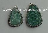 CGP575 30*45mm - 40*50mm freeform crystal glass pendants wholesale