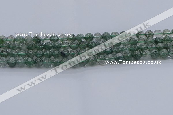 CGQ501 15.5 inches 6mm round imitation green phantom quartz beads