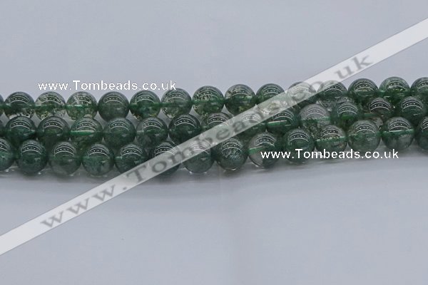 CGQ504 15.5 inches 12mm round imitation green phantom quartz beads