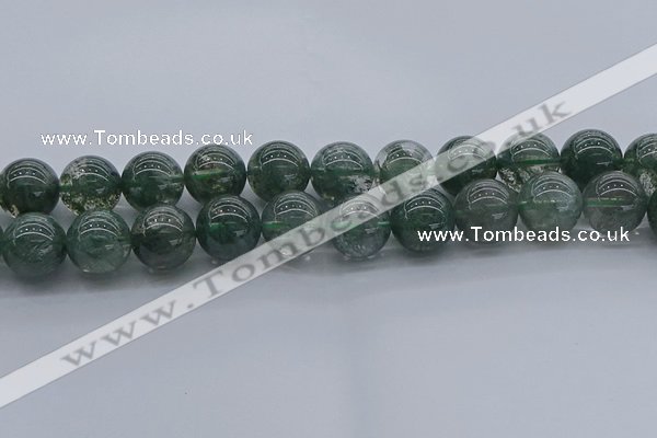 CGQ507 15.5 inches 18mm round imitation green phantom quartz beads