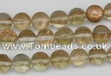 CGQ51 15.5 inches 6mm round gold sand quartz beads wholesale