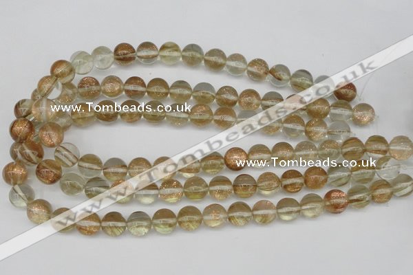 CGQ51 15.5 inches 6mm round gold sand quartz beads wholesale