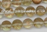 CGQ53 15.5 inches 12mm round gold sand quartz beads wholesale